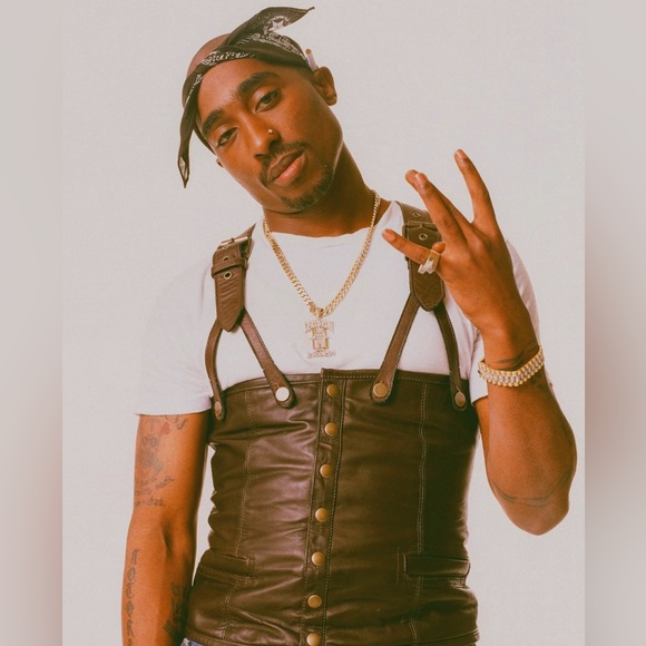 2pac Leather Vest - Picture 2 of 2
